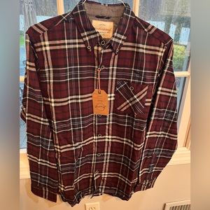 Flannel Button Up Shirt Men's